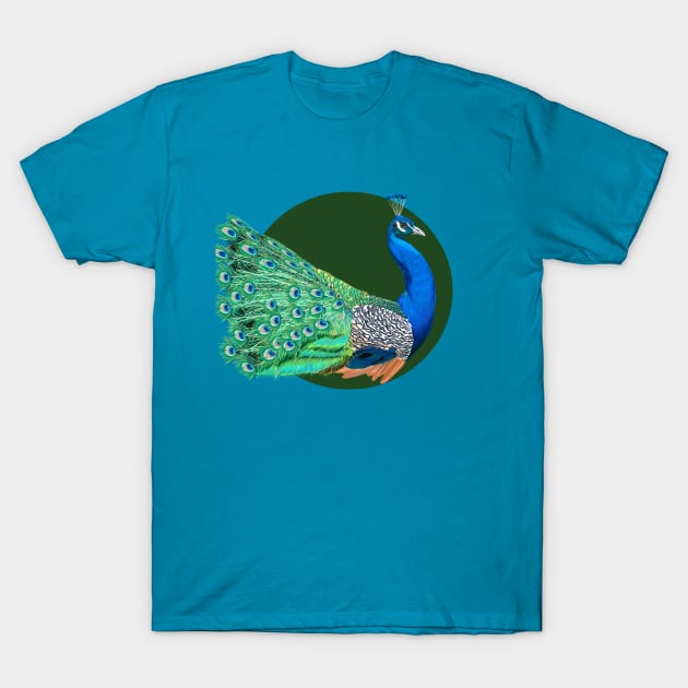 Peacock T-Shirt by Khalico